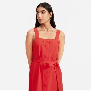 Everlane The Japanese GoWeave Picnic Dress in Haute Red